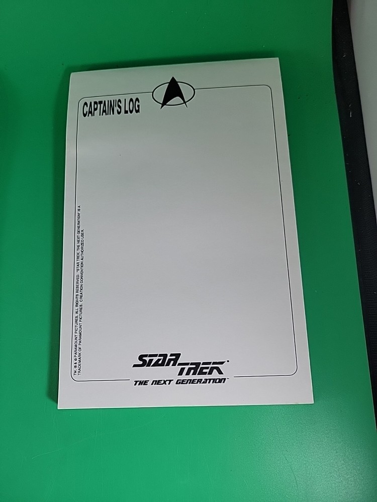 6 Star Trek Notepad Next Generation * Captain's Log, Starfleet Command and UFOP
