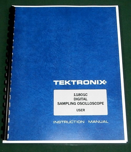 Tektronix 11801C User Manual: Comb Bound & Protective Covers