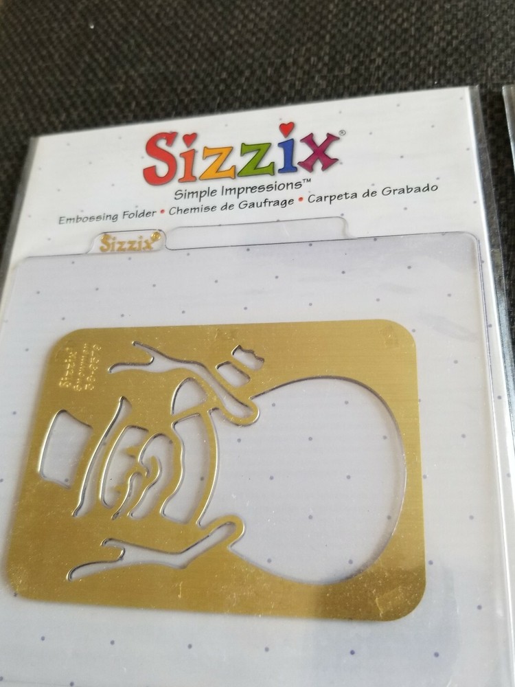 Sizzix embossing folders lot