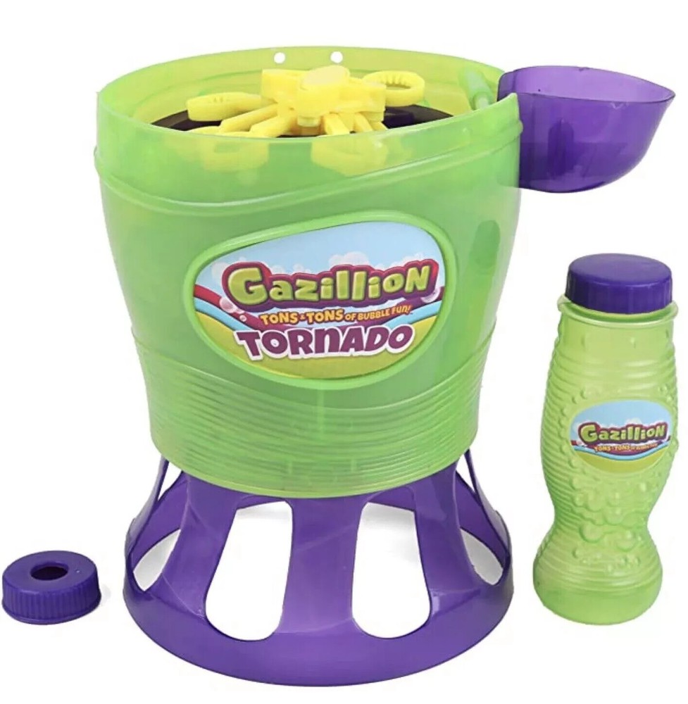 Gazillion Bubbles 3pk: Tornado Machine Ultimate Bubble Green Blower, Ages 3+🆕