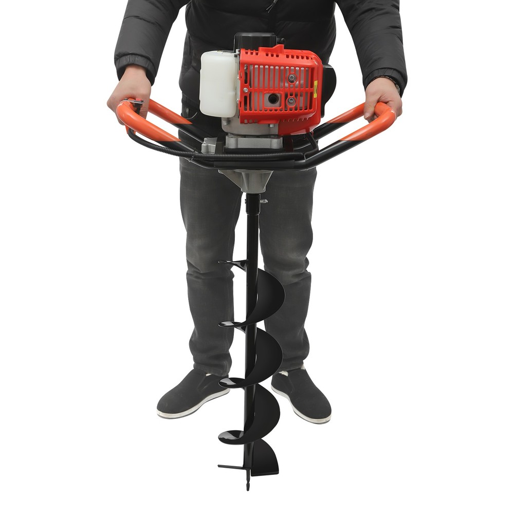 2.3HP Air Cooling Post Hole Digger w/ 3 Drill Bits Auger Digging Machine EPA NEW