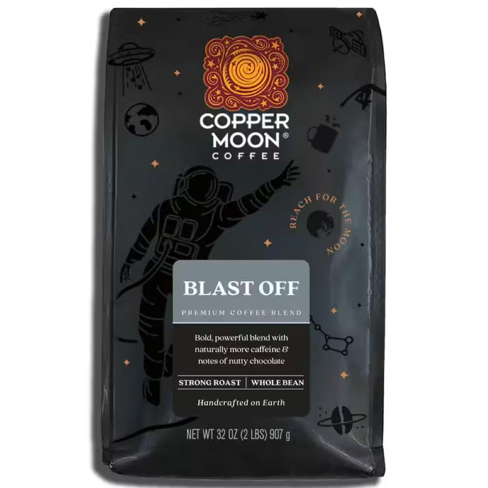 32 Oz. Blast off Blend, Strong Roast, Coffee Beans