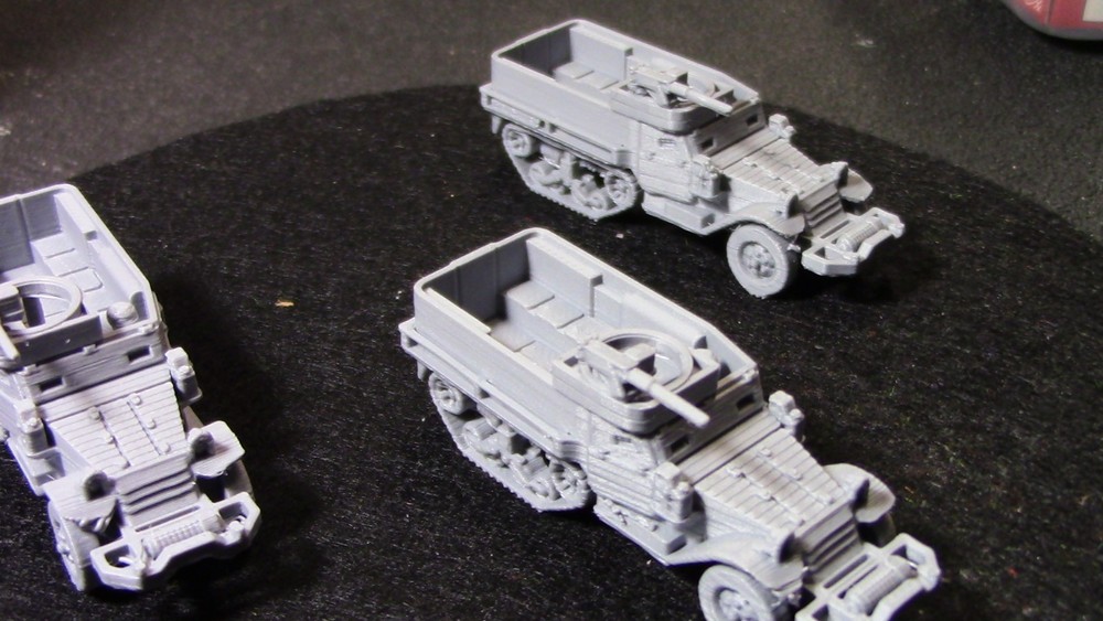 🔥 15mm 3D Print WW2 US M3/5 Halftrack (3)