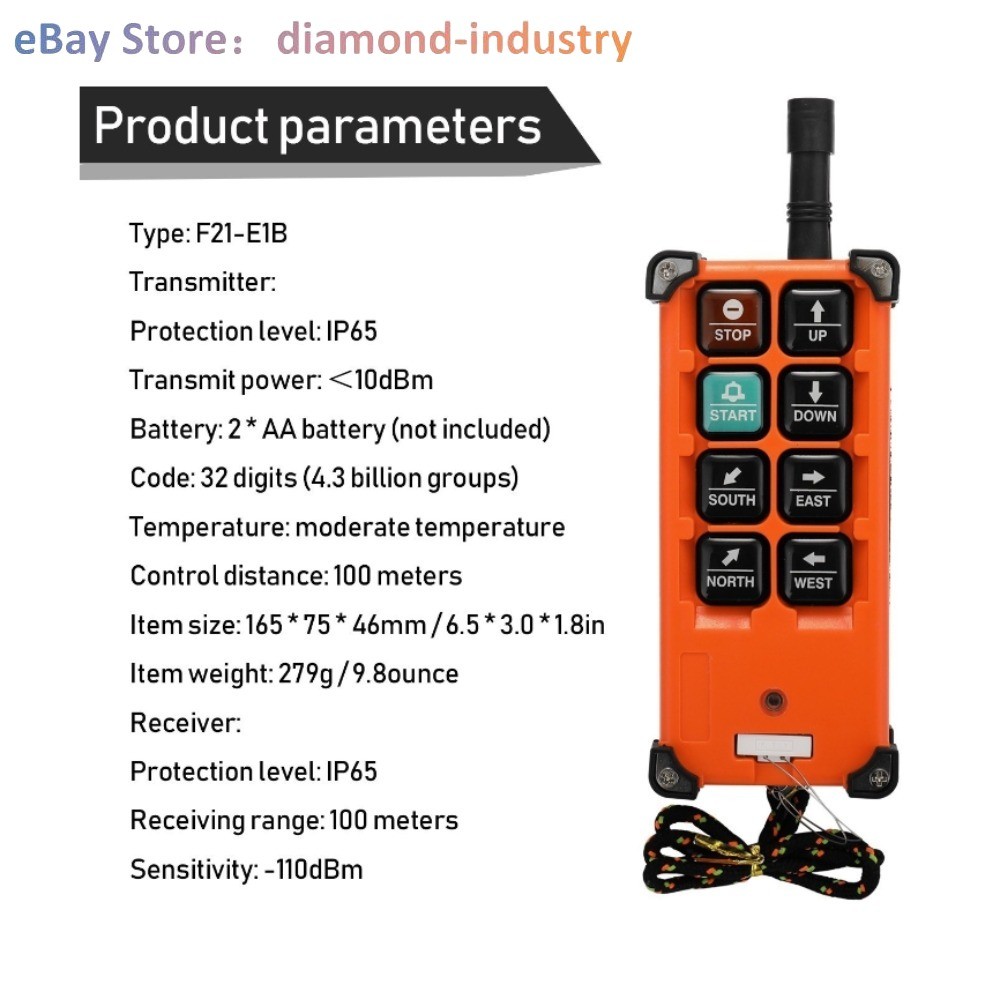 F21-E1B Wireless Industrial Remote Controller Transmitter & Receiver