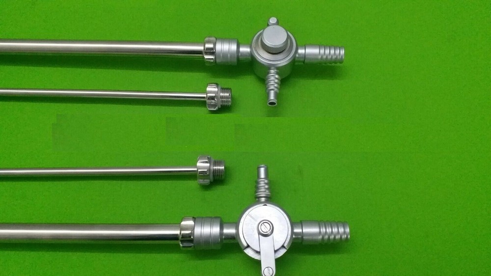 2 Pcs Suction Irrigation 10 x 330mm Laparoscopic Endoscopy Surgical Instruments