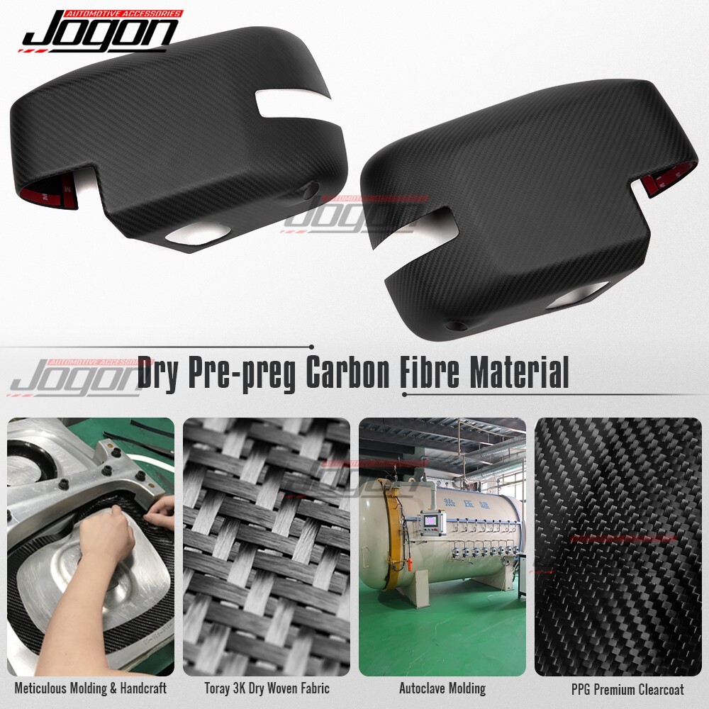 Matte Carbon For Ford Bronco Raptor U725 2021-2025 Side Rear View Mirror Overlay