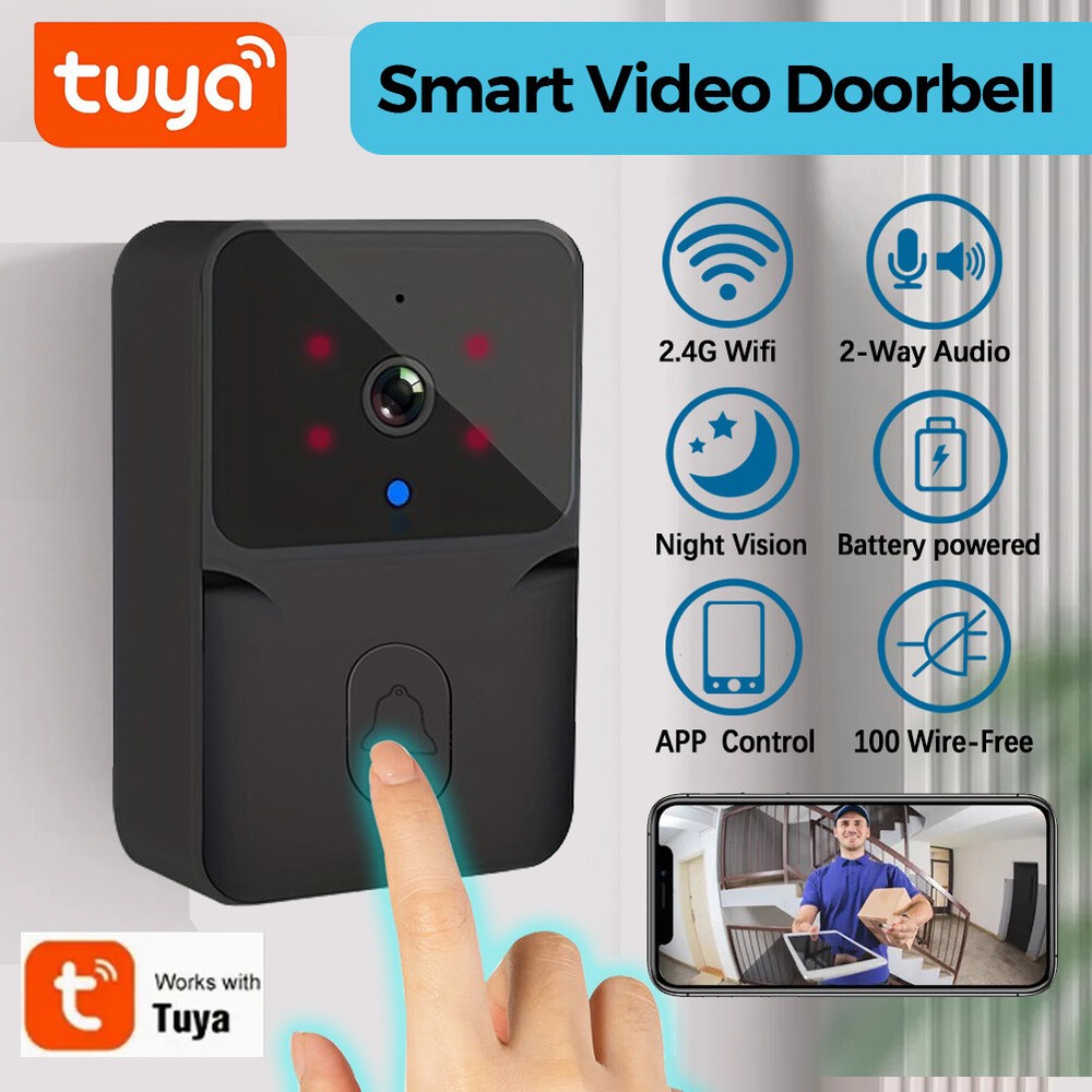 Smart Video Doorbell with HD Video APP Security Intercom Night Vision Chime