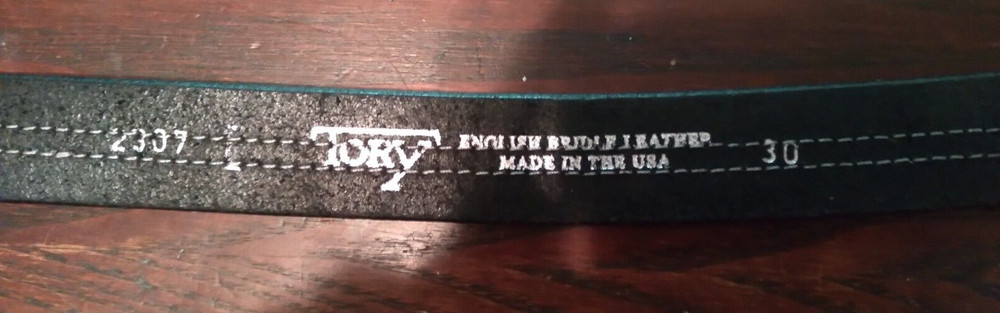 Women's Tory 1" Snaffle Bit Black Leather Belt Silver w/ gray insert - Size 30