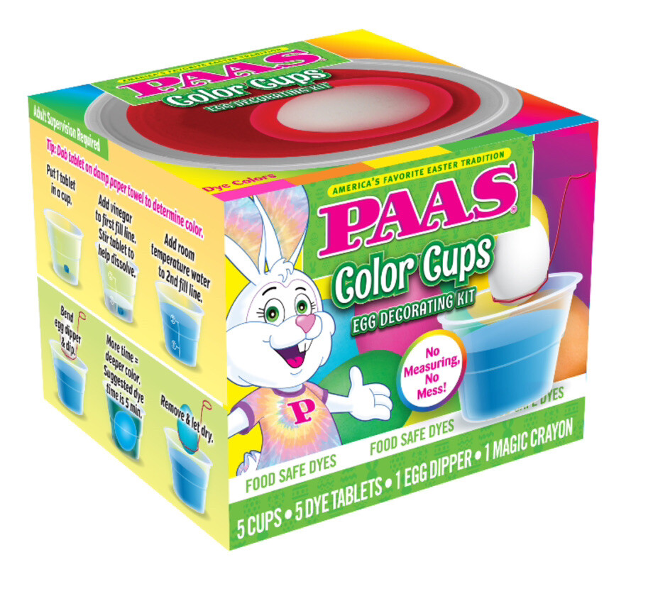 PAAS Easter Egg Decorating and Dye Kit , Color Cups, 1 Kit