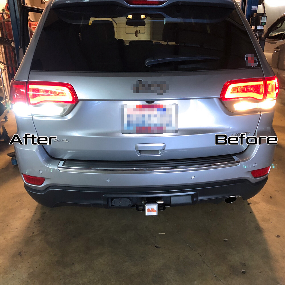 4 Bright White LED Backup Reverse Lights Bulbs for Jeep Grand Cherokee 2011-2021