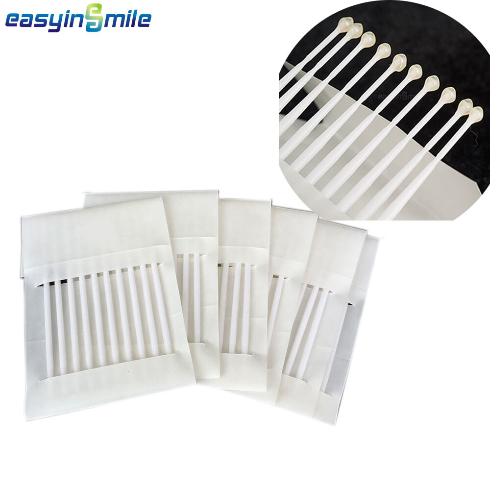 60Pcs/pack Dental Micro Sticky Applicator Disposable Bendable 10cm Easyinsmile
