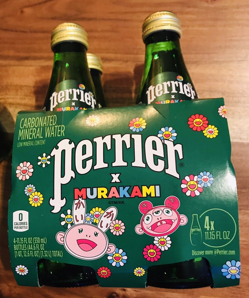 Perrier Murakami Limited Edition 4 Pack, Perrier Graphic Murakami Edition