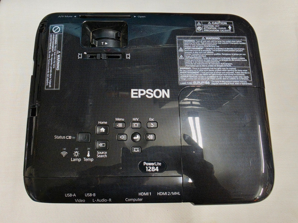 Epson PowerLite 1284 Wireless WUXGA 3LCD Projector