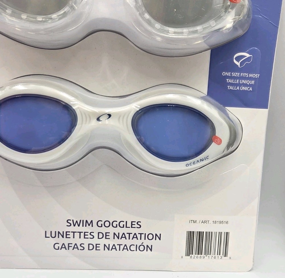 4 New Oceanic Swim Goggles Large / X-Large Between 2 Torn Packages