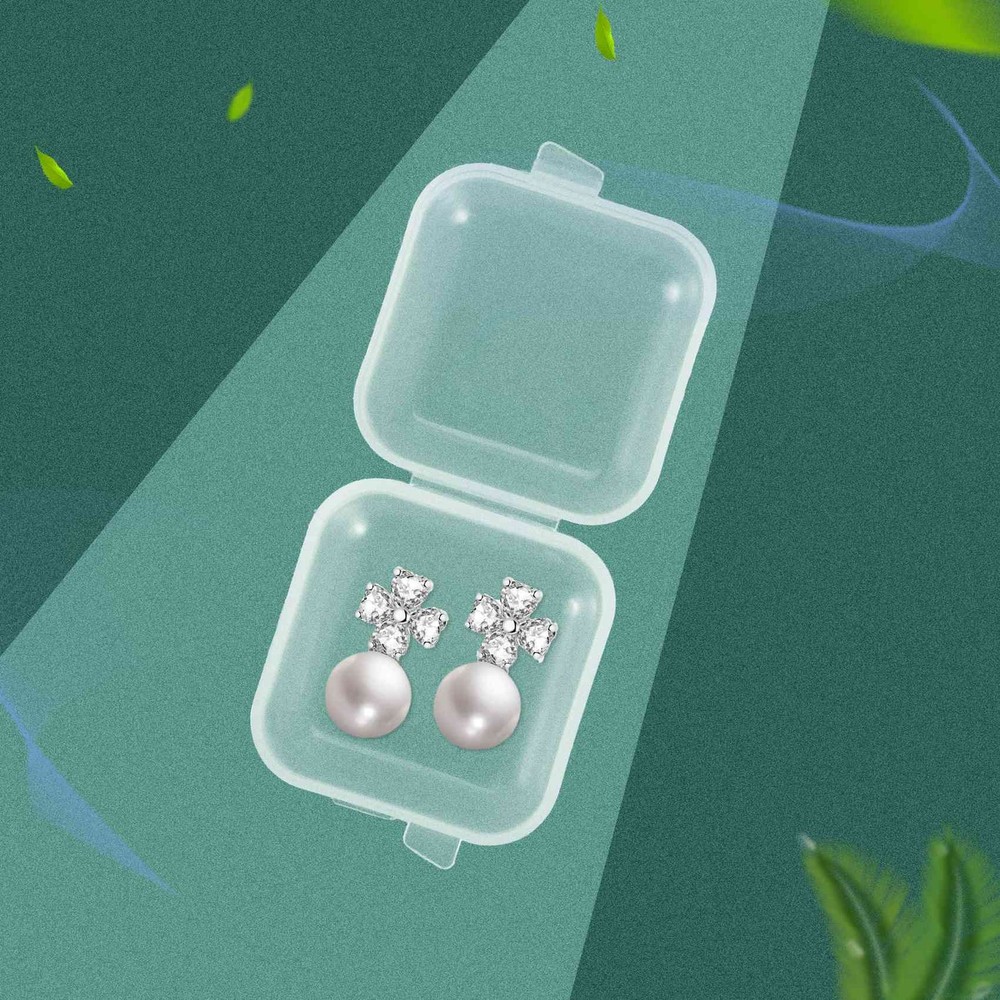 50Packs Small Clear Plastic Storage Containers,Mixed Empty , Case with Lids6664