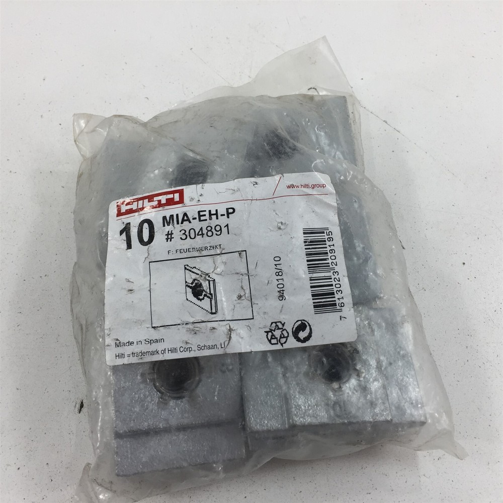 (10) Hilti MIA-EH-P Galvanized Backing Plate
