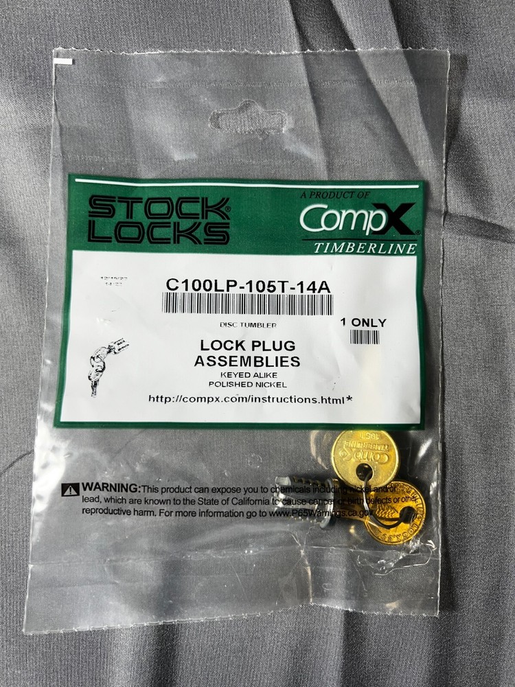 Comp X Lock Plug Assemblies C100LP-105T-14A