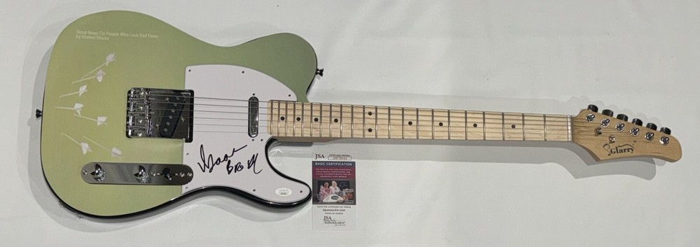 ISAAC BROCK SIGNED CUSTOM MODEST MOUSE ELECTRIC GUITAR JSA COA