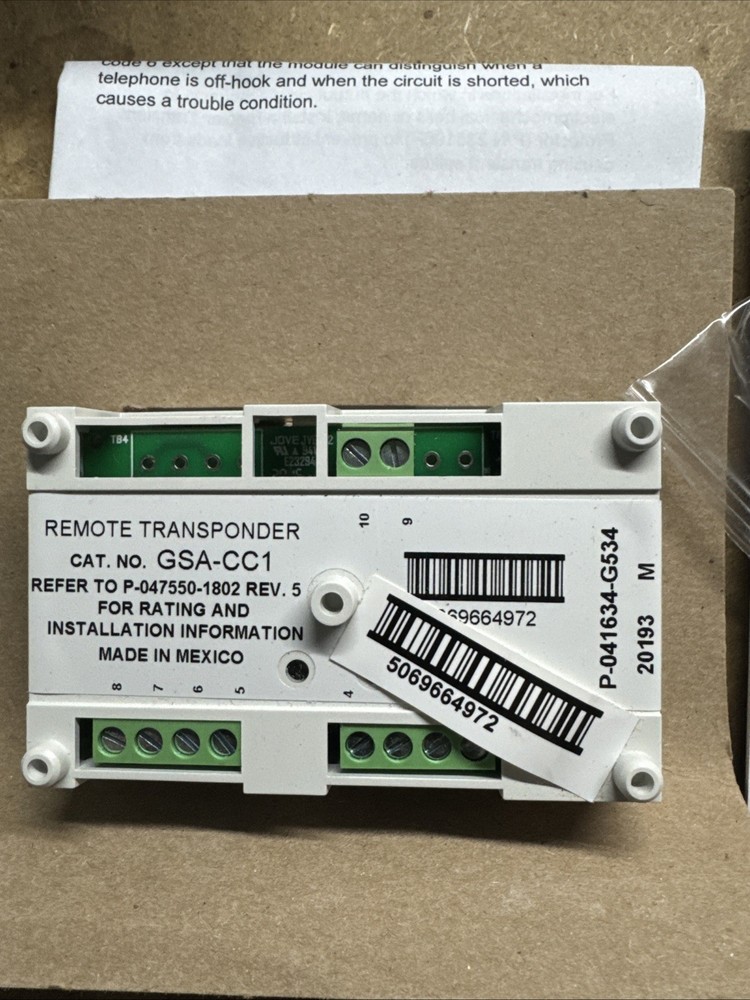 Edwards Kidde GSA-CC1S