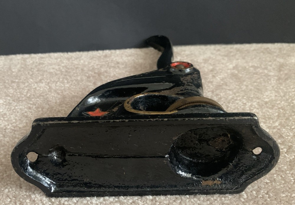 Antique Cast Iron Embossing Stamp Seal Press Shooting Star Professional Engineer