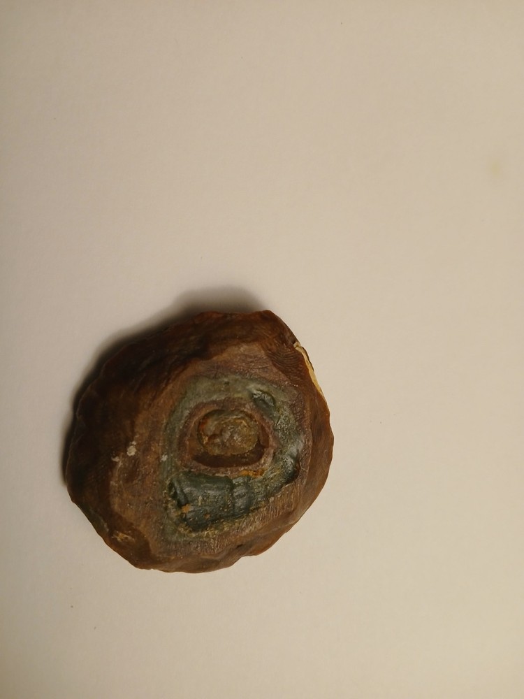 ANTIQUE BROWN WAX SEAL.