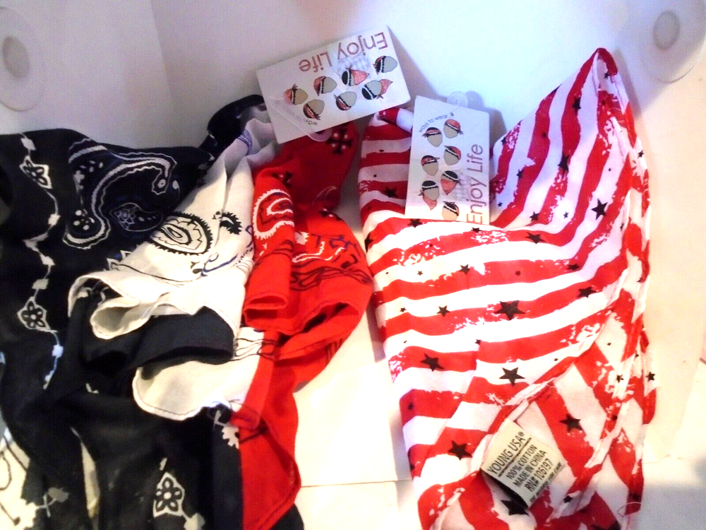 YOUNG USA MULTI FUNCTIONAL BANDANAS 10 Pack