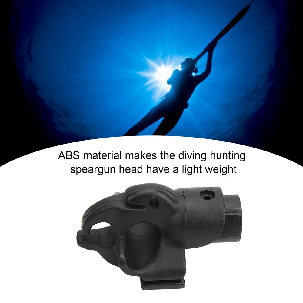 Double Holes Fish Spearfishing Muzzle Durable For Underwater ABS Material Kit
