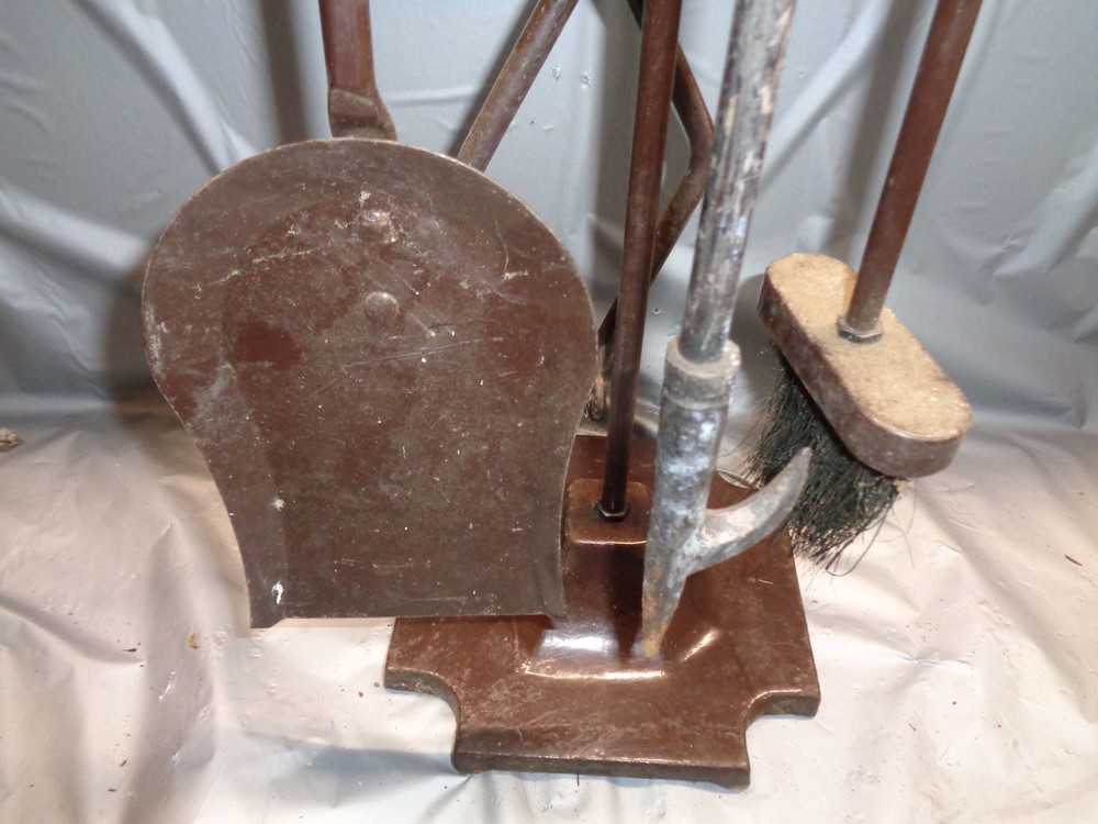 Dagan Five Piece Fireplace Tool Set - Model # Unknown - Needs clean up
