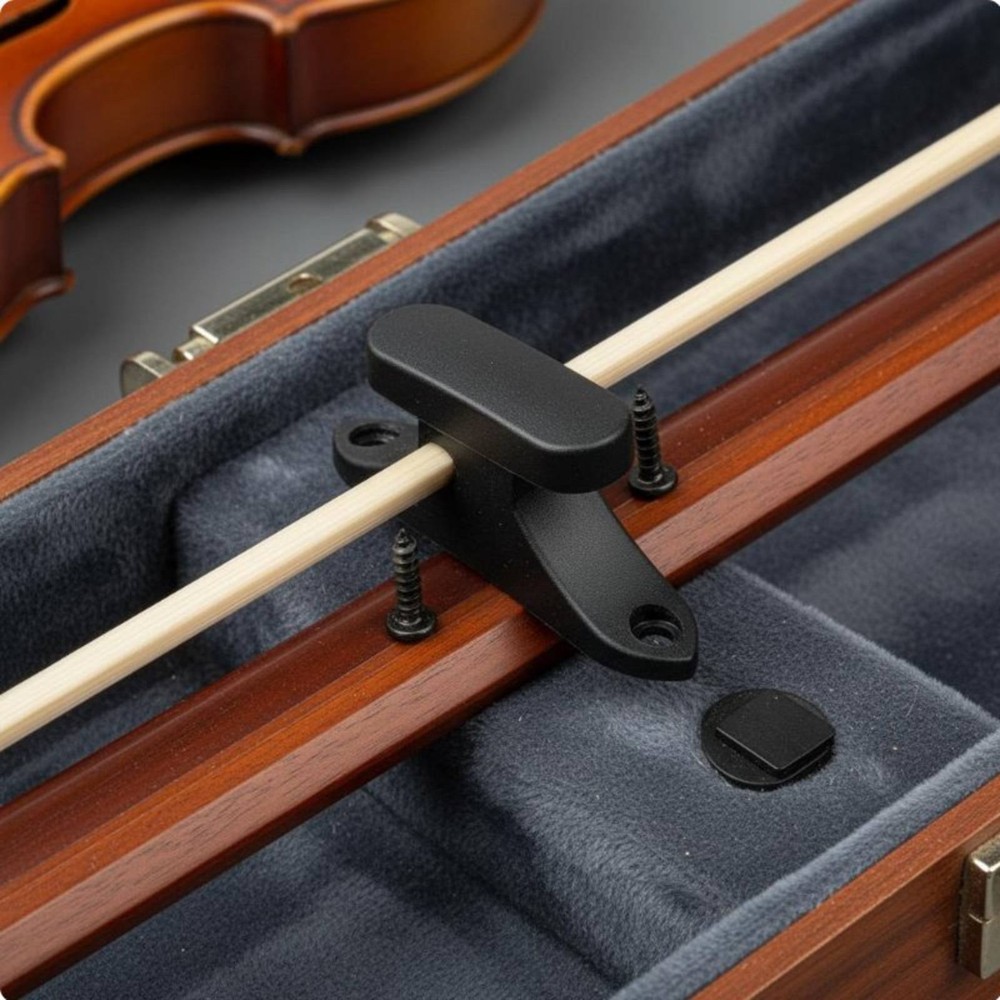 Violin Bow Holder Secure Locking Instrument Case Bow Fastener