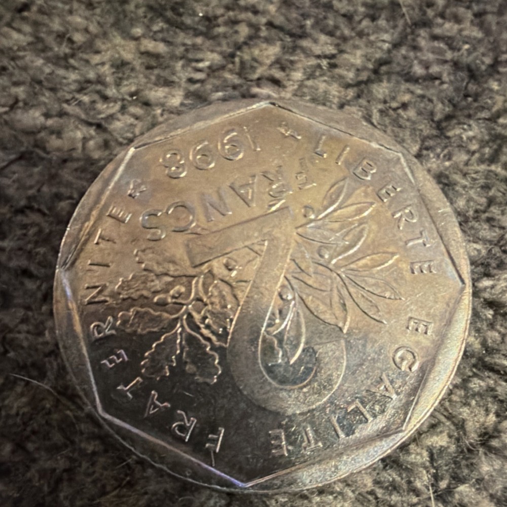 France 5 Francs 1996 Silver Coin Circulated
