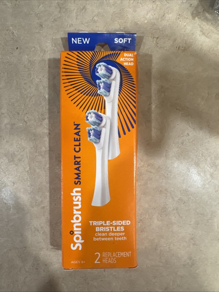 Spinbrush Smart Clean Replacement Heads 2-Pack – Soft Bristles