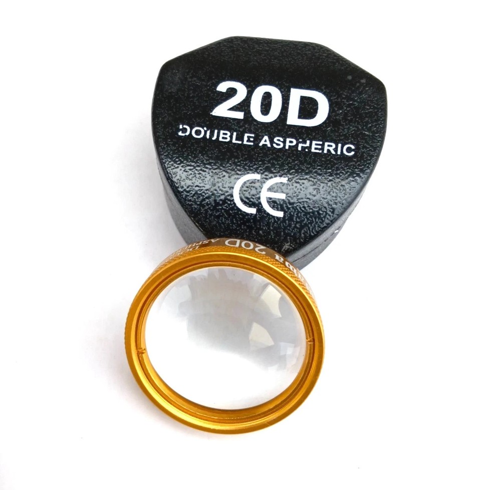 Ophthalmology Double Aspheric 20D Retinal Diagnostic Lens Comfortable Handling