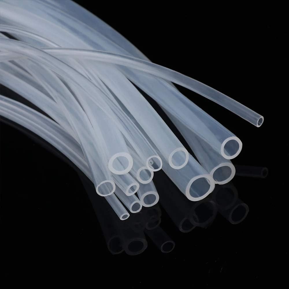 3/8" ID Silicone Tubing, Food Grade 3/8" ID x 1/2" OD 10 Feet Length Pure Sil...