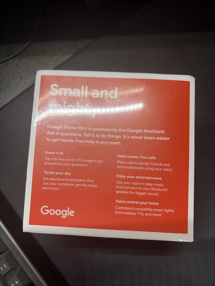 Google Home Mini Smart Assistant - Coral