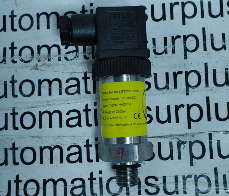 SENDO SENSORS SS302 PRESSURE TRANSMITTER 200bar NEW!! QUANTITY!! WOW!! READ!!