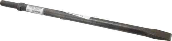 Pneumatic Chipping Hammer Chisel: 1" Flat Blade, 18" Long, 0.68" Round Shank