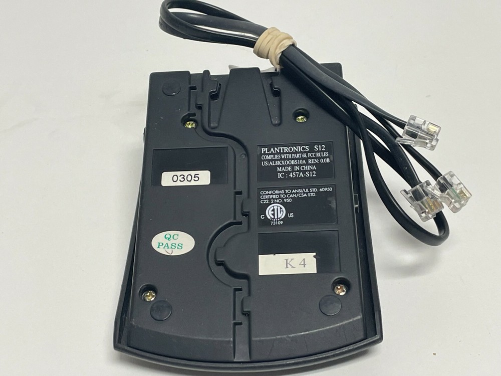 PP11: Plantronics Telephone Headset System Base Only S12