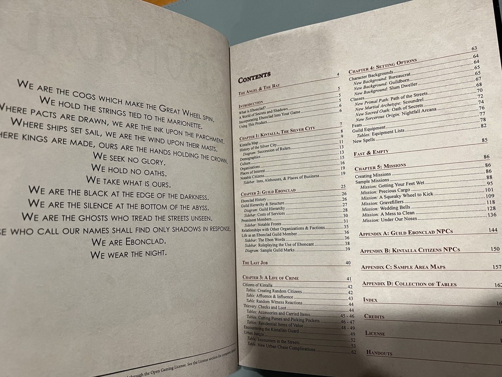 Dungeons on Demand - D&D 5e - Ebonclad EX - Thieves Guild Setting & Adventures