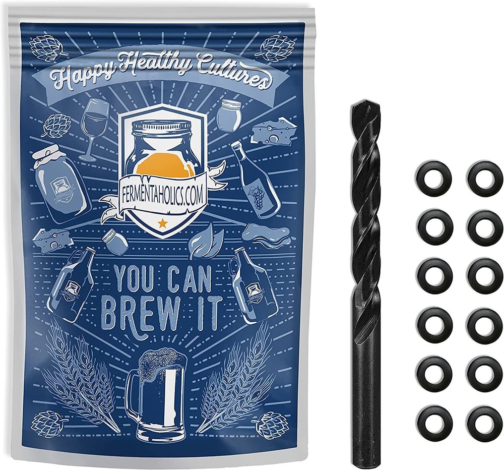 Drill and Grommet Set - Turn Any Lid Into a Fermentation Lid