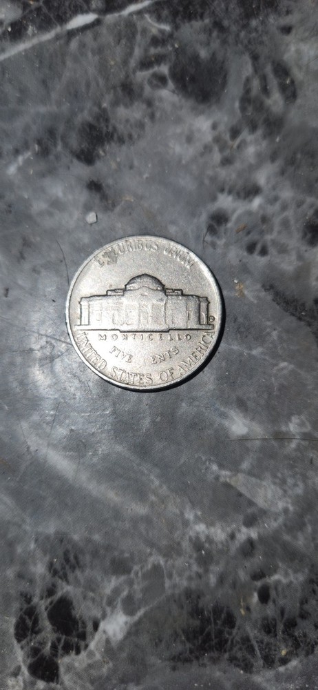 1961 Error Nickel "5 ENTS" Broken Die Missing Letters (FIVE ENTS) No "C" ERROR