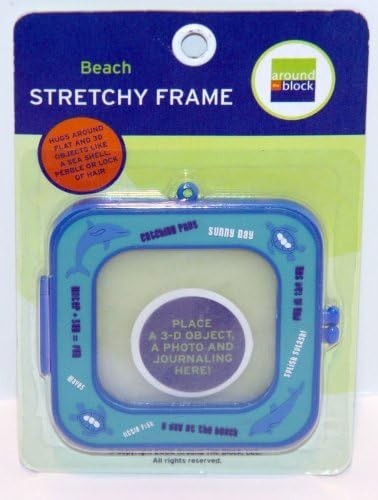 Beach Stretchy Frame For 3D & Flat Framing for Craft Projects Blue  Aqua