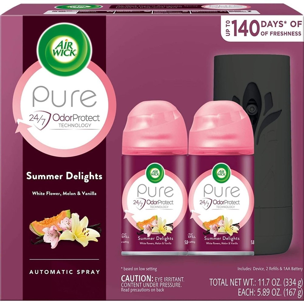 Air Wick Freshmatic Automatic Spray Kit Dispenser (Gadget + 2 Refills)