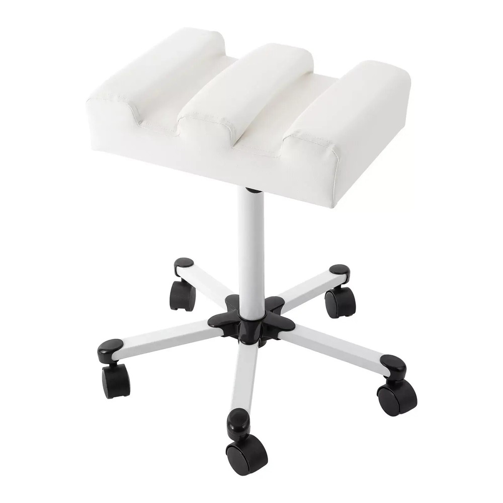 Adjustable Rolling Pedicure Stool with Wheels for Home Spa Comfort