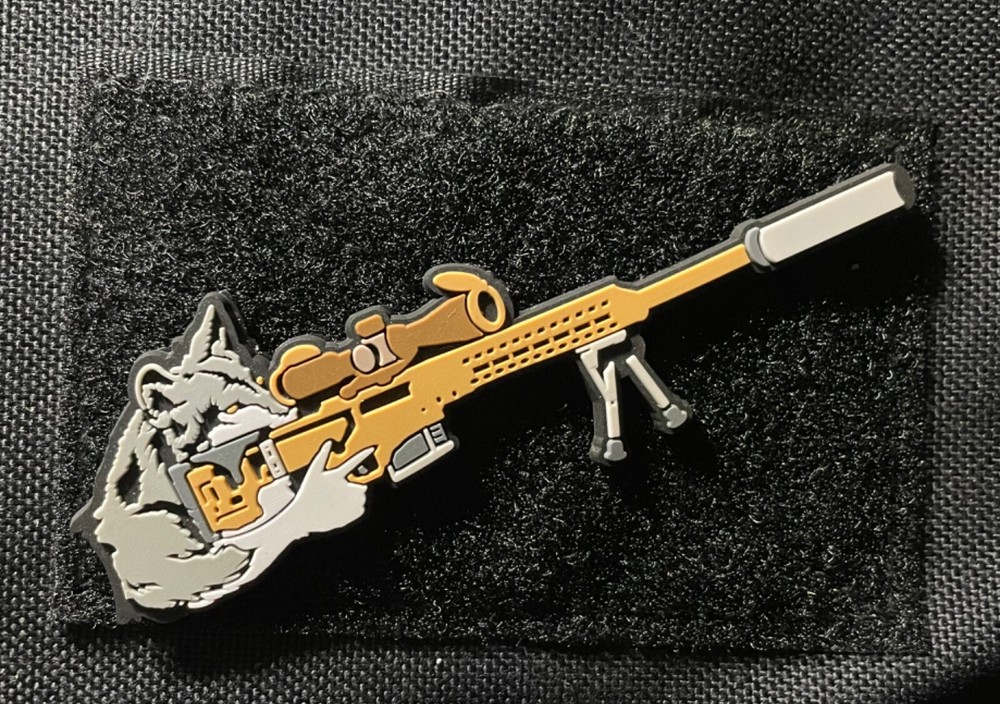 MRADwolf Sniper Wolf PVC Patch by Diamondback Designs