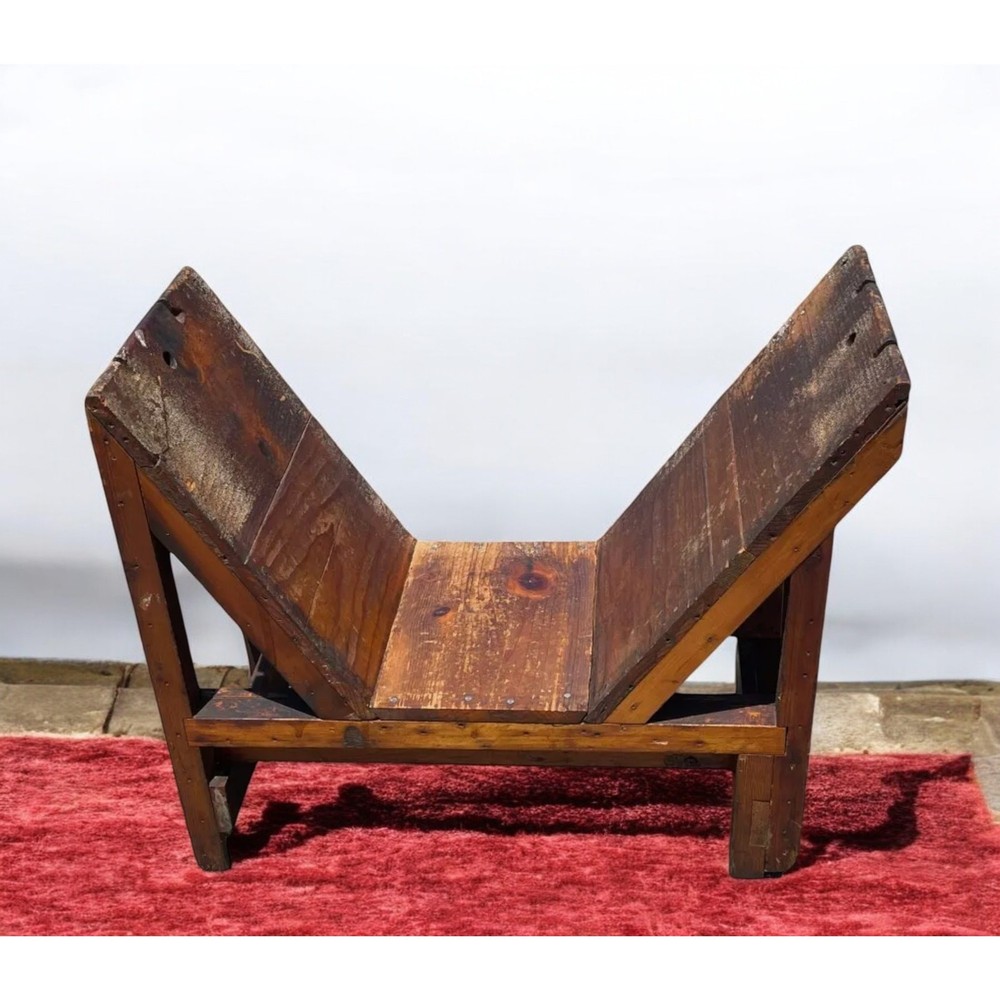 Antique Wood Bookshelf Primitive Unique Design