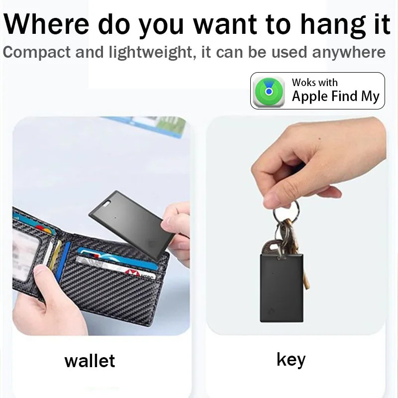 Mini Anti loss Device Tracking Location Wallet Tracker Card Tracker Work with Ap