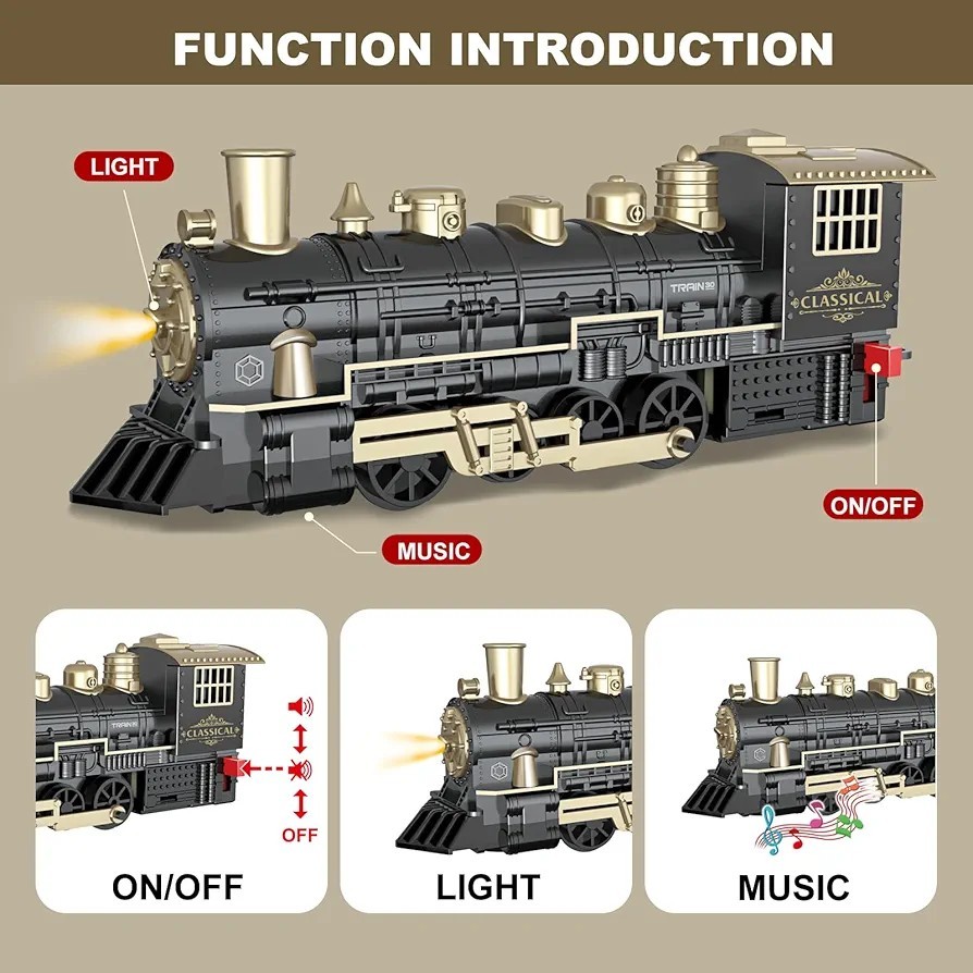 Classic Train Set With Light And Sound, Ages 3+