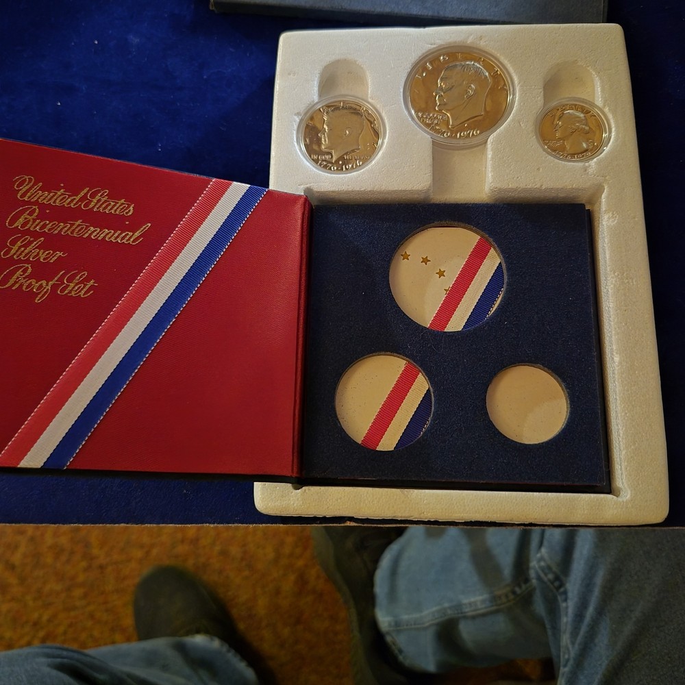 1976 Bicentennial, 3 coin set, 40% silver DCAME