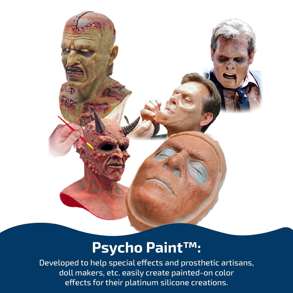 Psycho Paint Platinum Silicone Paint Base 8 Ounce Kit
