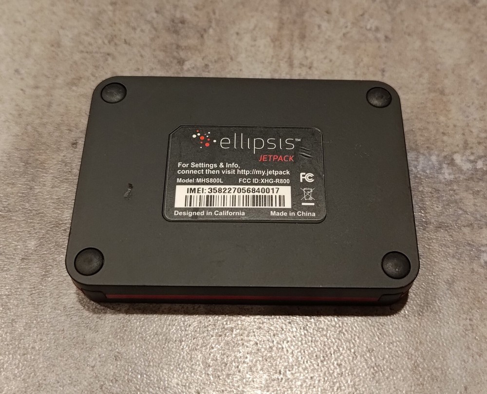Verizon MiFi Ellipsis JetPack MHS800L Wireless Data HotSpot Mobile Internet PC